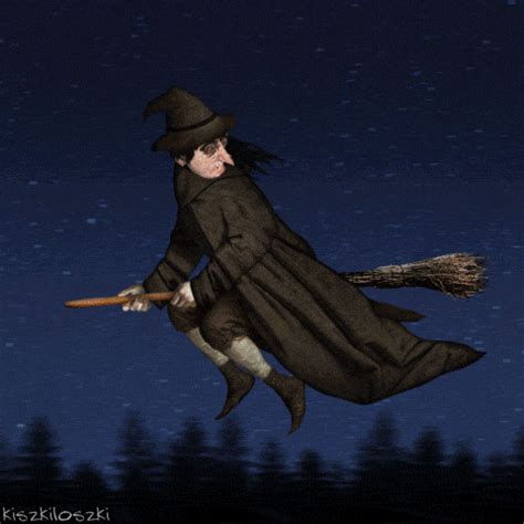 Video of a witch in flight